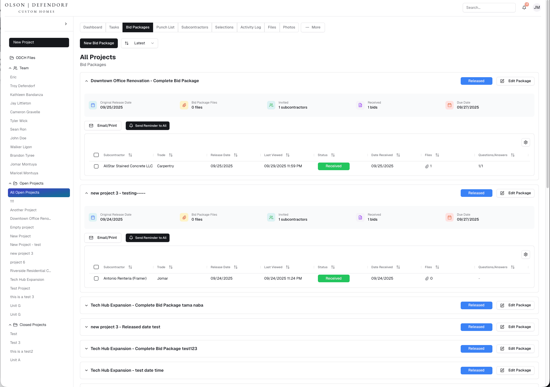 The Build Track - SaaS Project Screenshot