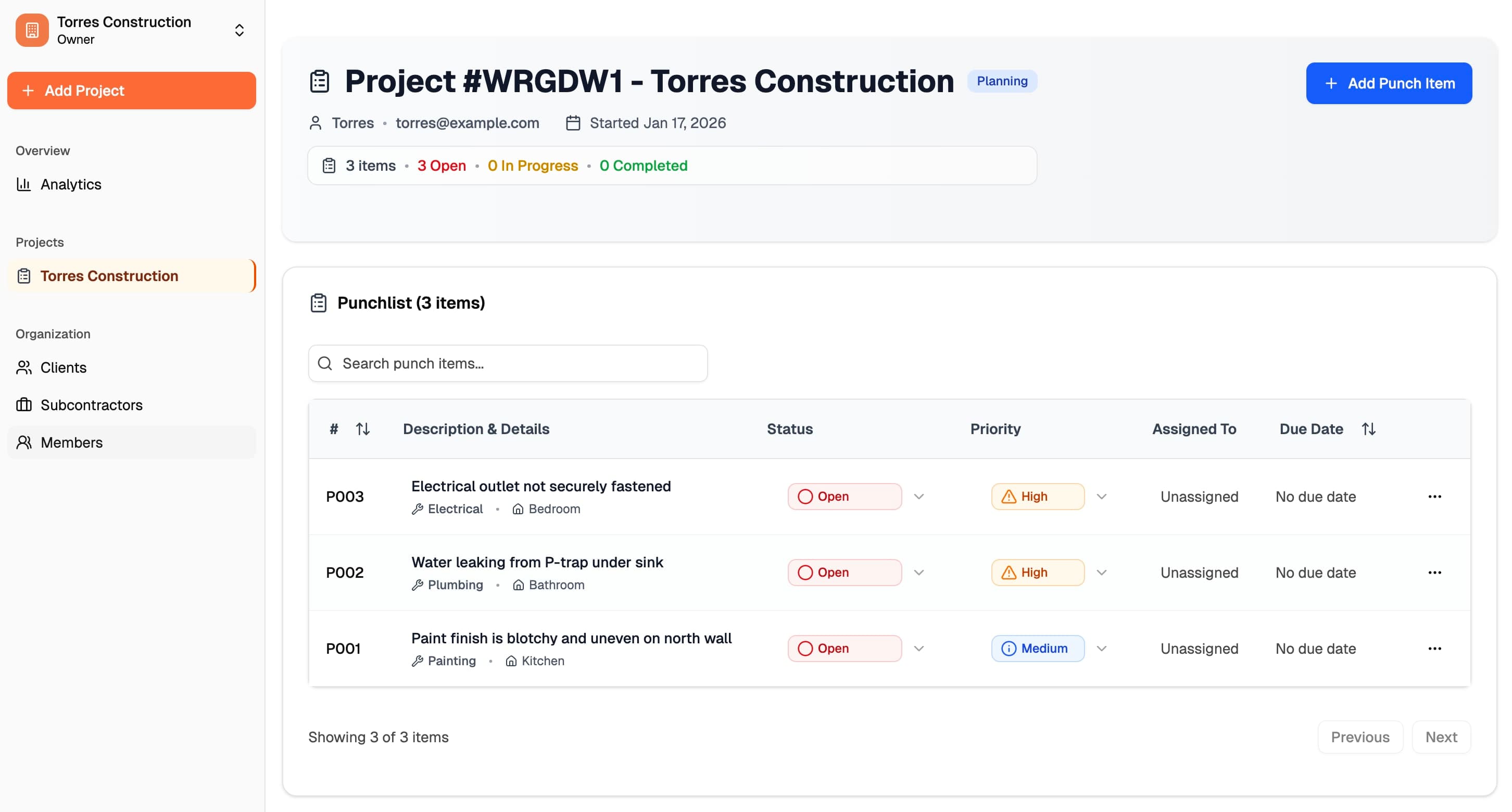 CrewTracker - SaaS Project Screenshot