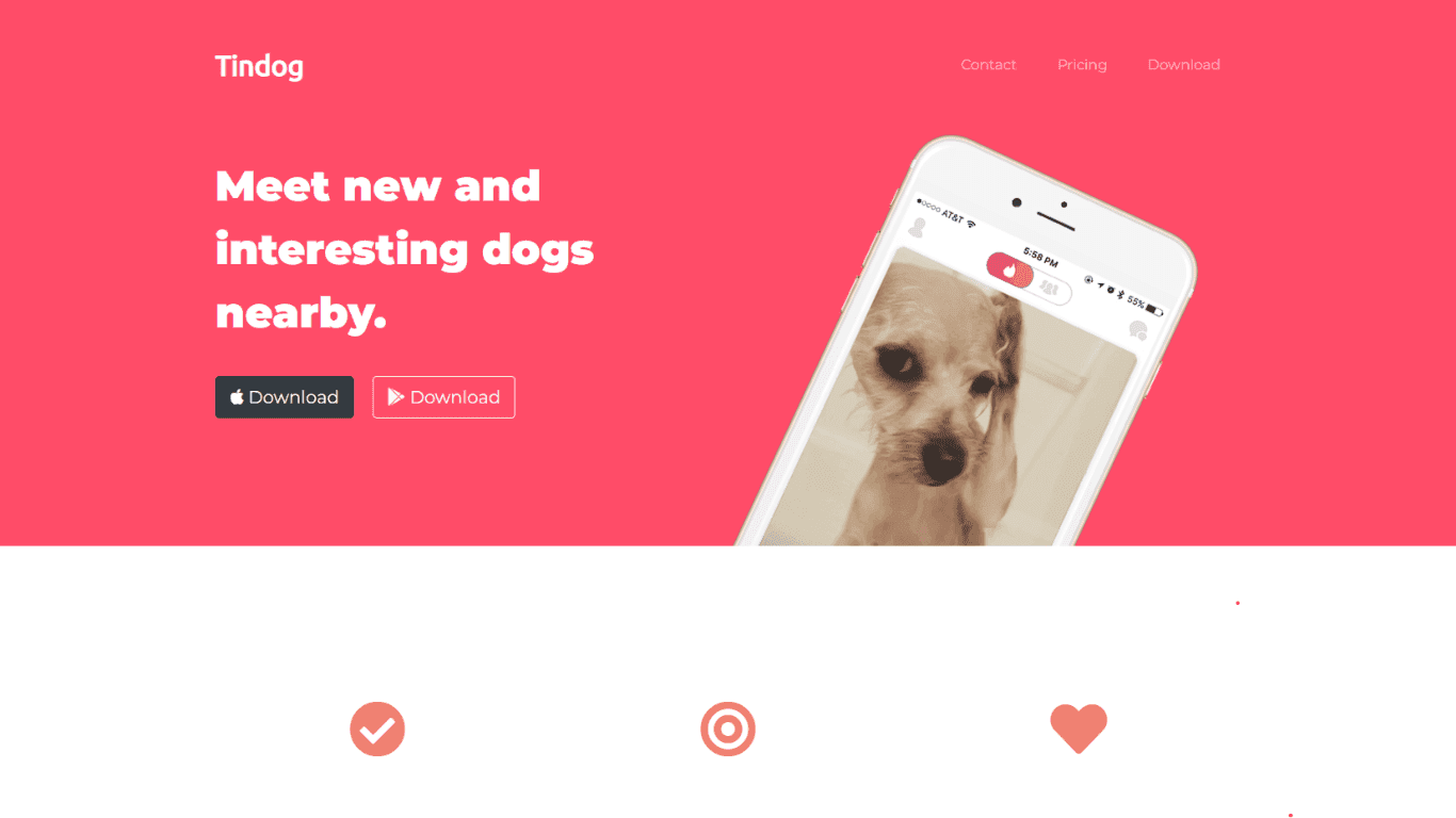 Tindog - Platform Project Screenshot