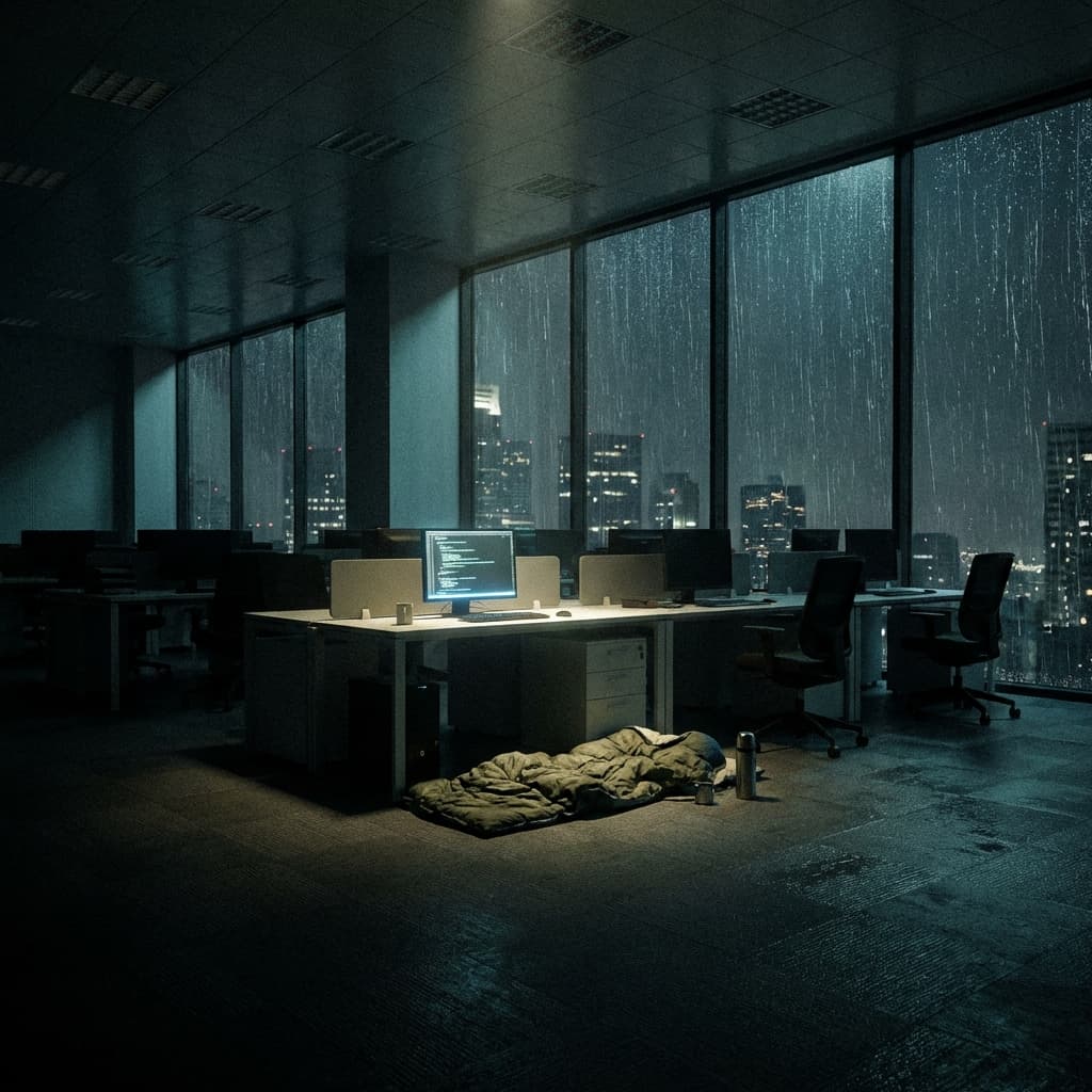 Sleeping in the Office: The "Hardcore" Software Engineering Myth